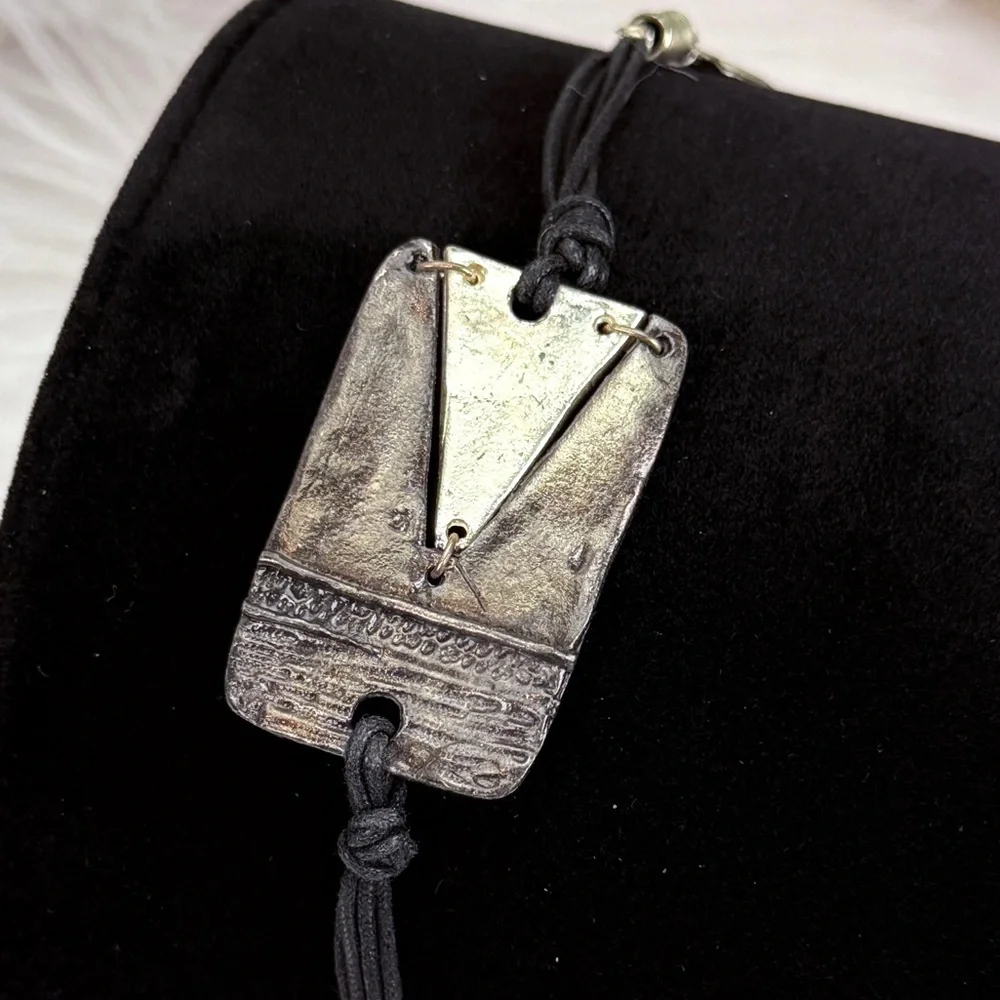 Vintage modernist costume small bracelet